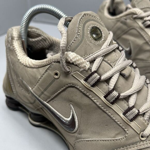 Nike Shox RNG Women Beige Reflective  Athletic Running Shoes 314775-021 Size 8 - Picture 11 of 15